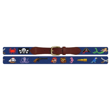 It's A Pirates Life Needlepoint Belt 