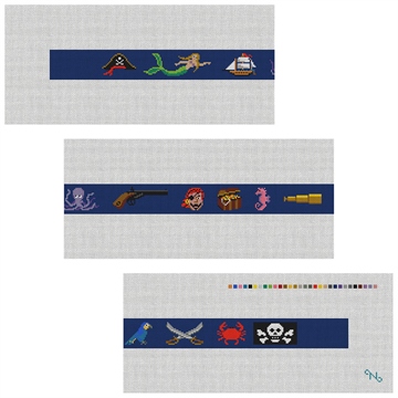 It's A Pirates Life Needlepoint Belt Kit
