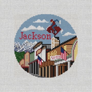 Jackson Wyoming Needlepoint Ornament Kit