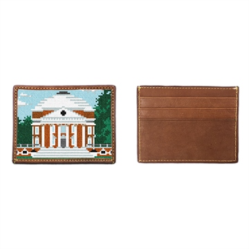 Jefferson's Rotunda Needlepoint Card Wallet
