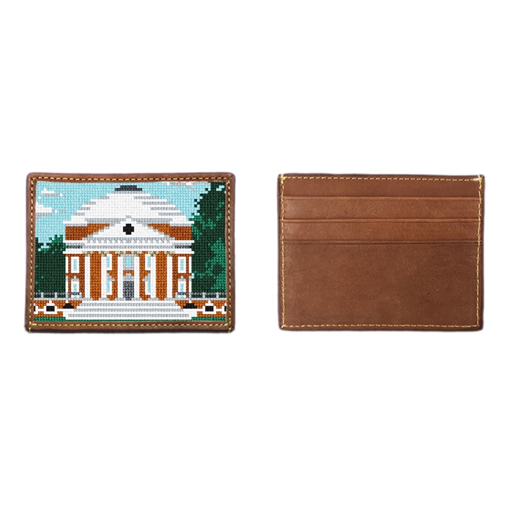 Jefferson's Rotunda Needlepoint Card Wallet