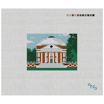 Jefferson's Rotunda Needlepoint Card Wallet Kit