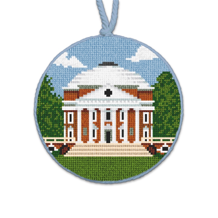 Jefferson's Rotunda Needlepoint Ornament