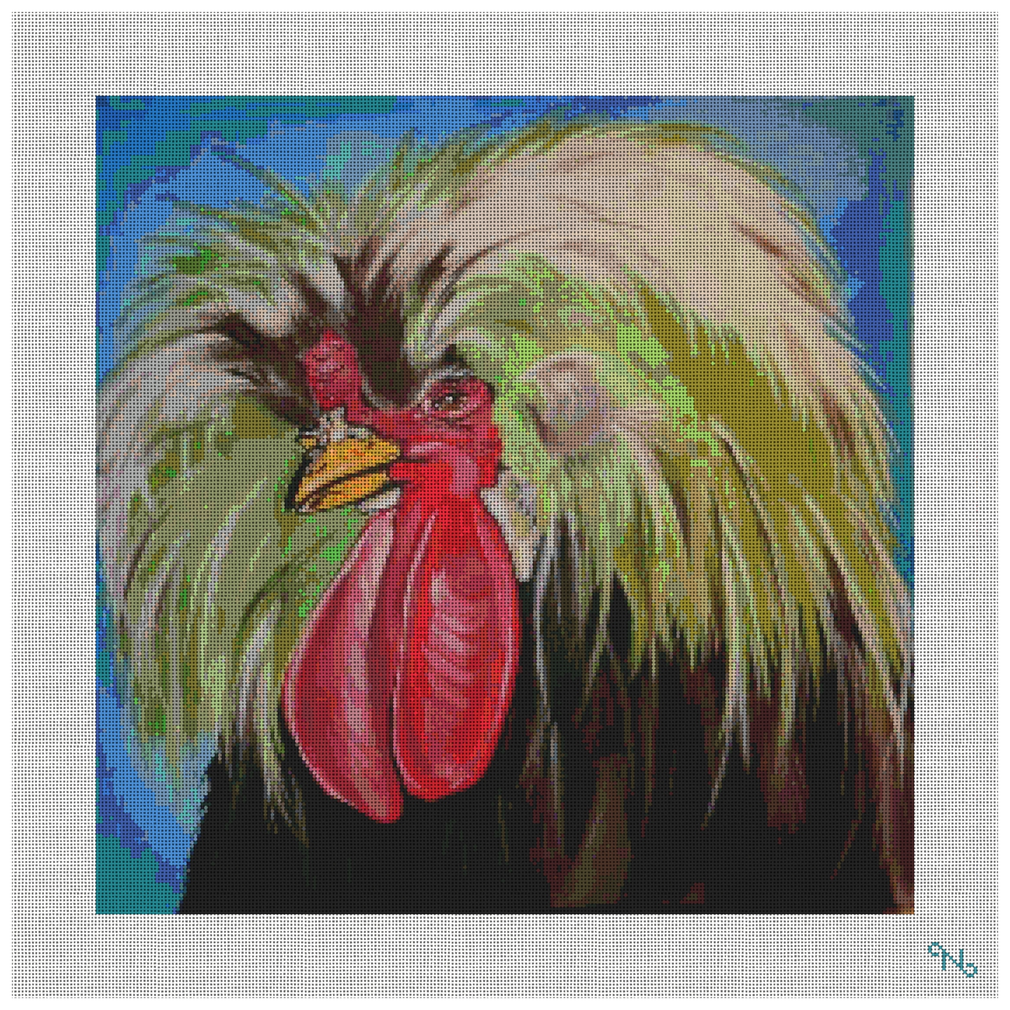 Jerry the Rooster Needlepoint Kit