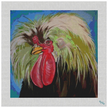 Jerry the Rooster Needlepoint Kit