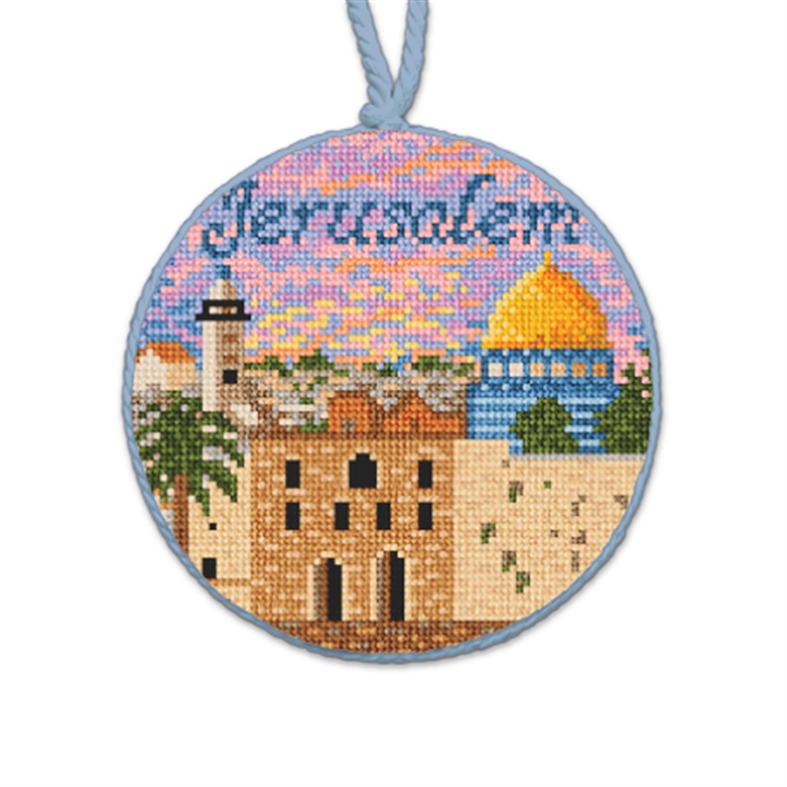 Jerusalem Needlepoint Ornament