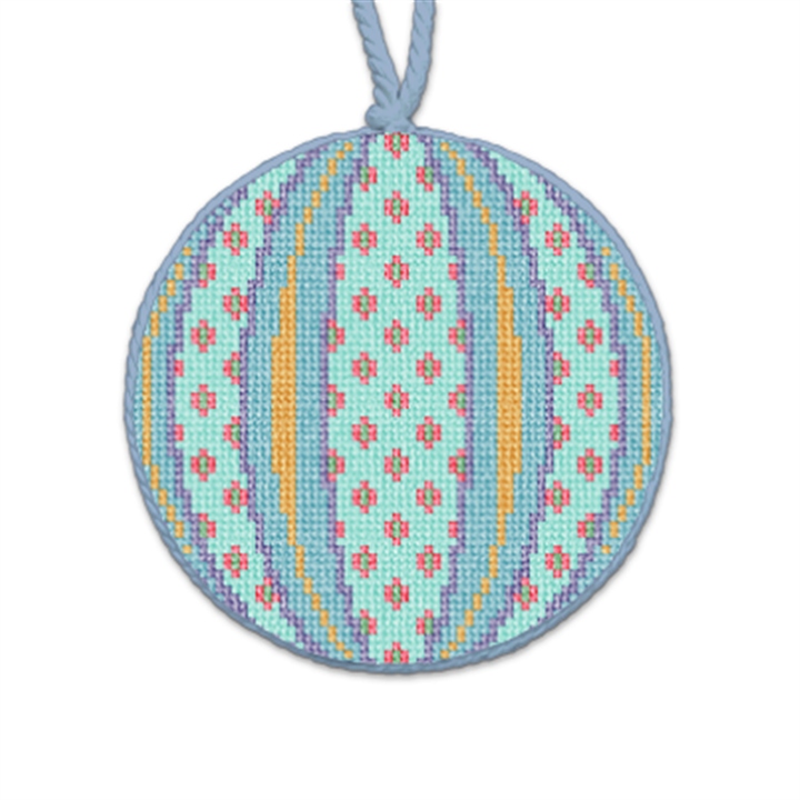 Jingle and Cheer Needlepoint Ornament