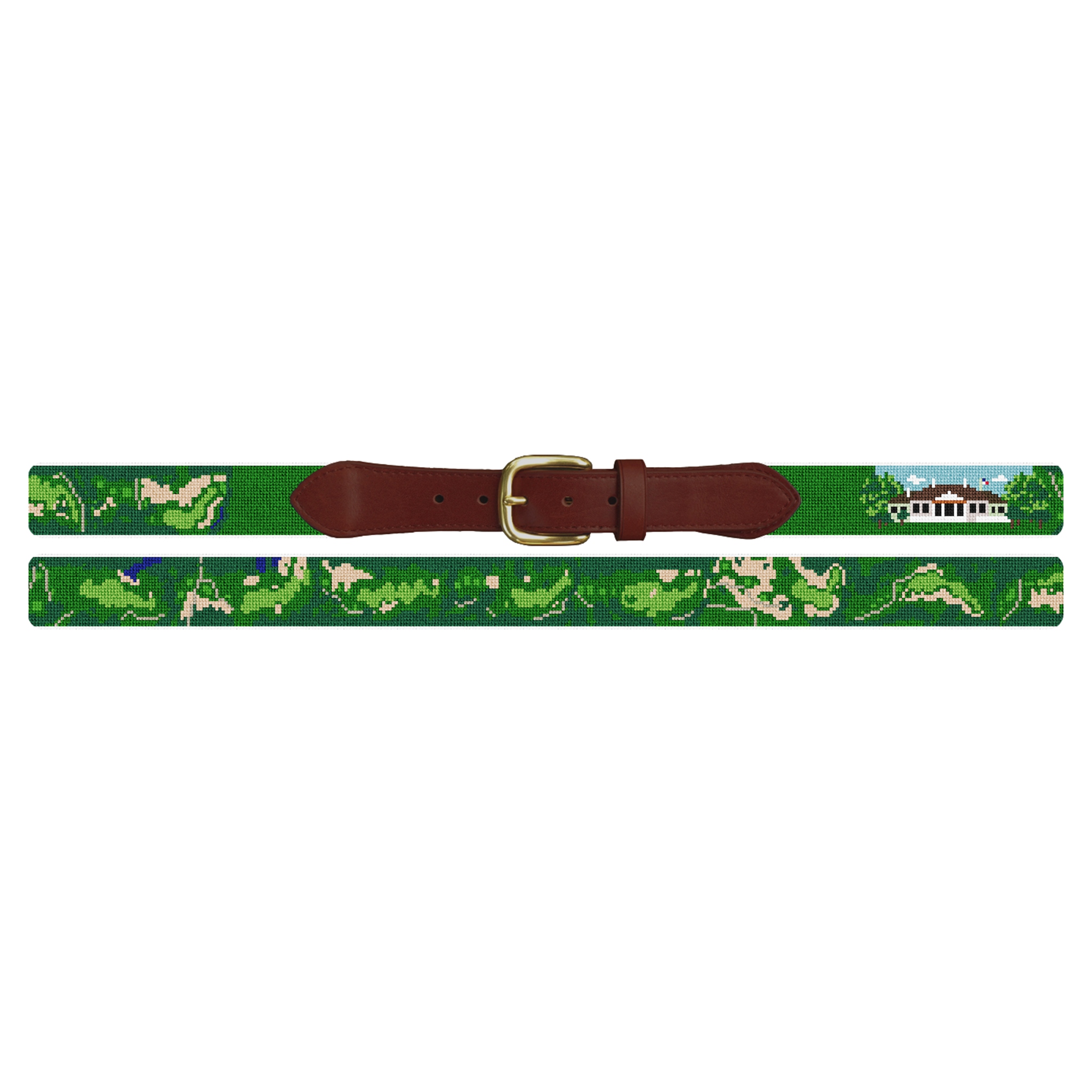Johns Island Golf Course Needlepoint Belt