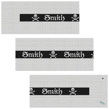 Jolly Roger Personalized Needlepoint Belt Kit