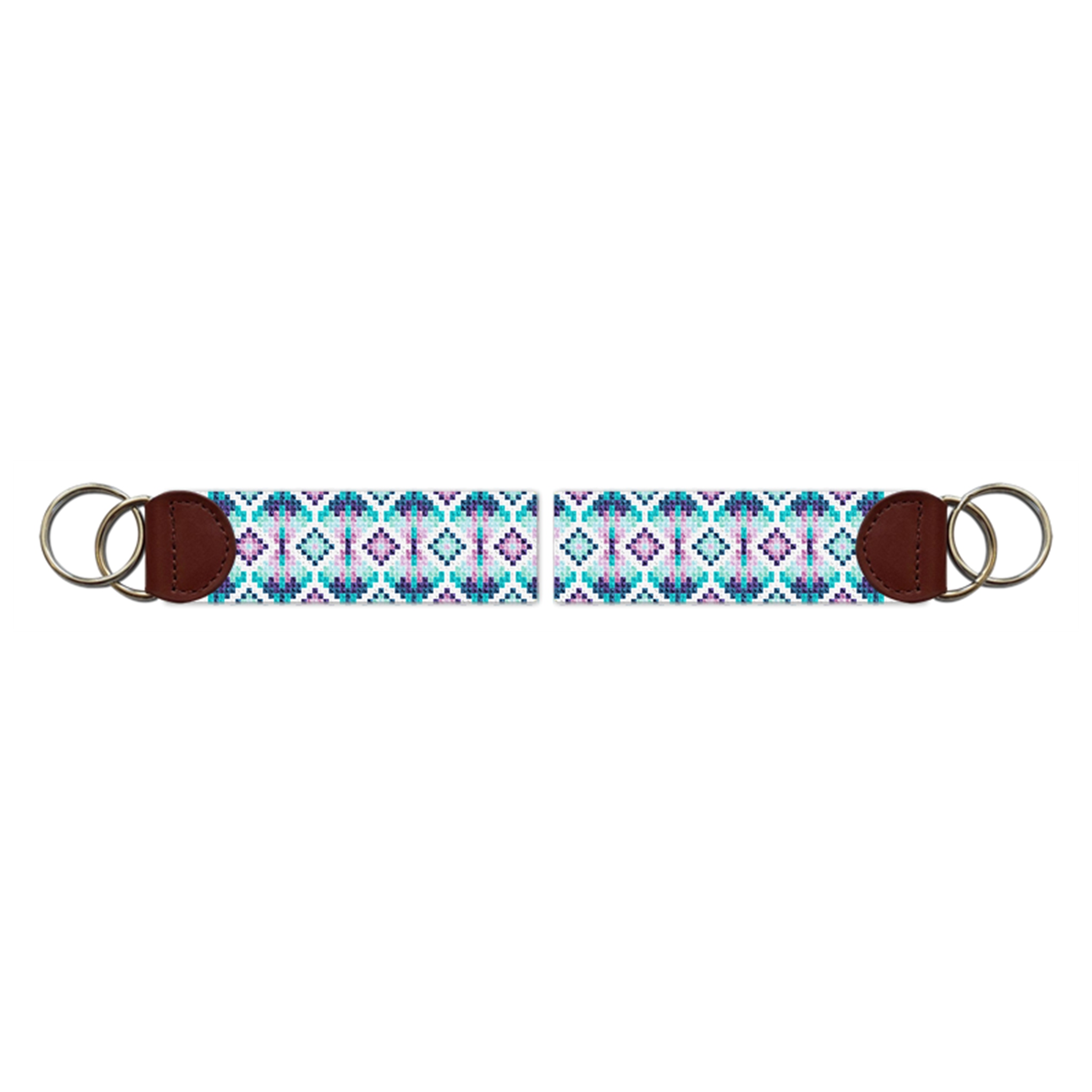 Kaleidoscope Needlepoint Key Fob