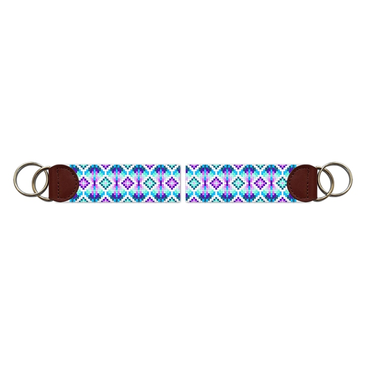 Kaleidoscope Needlepoint Key Fob