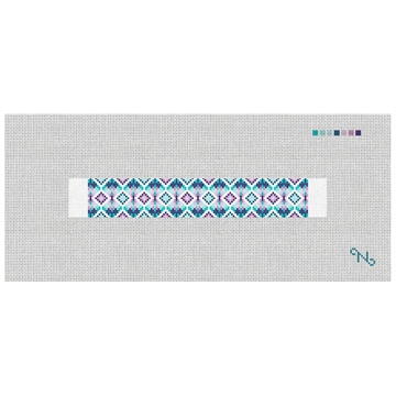 Kaleidoscope Needlepoint Key Fob Kit Stitched Preview