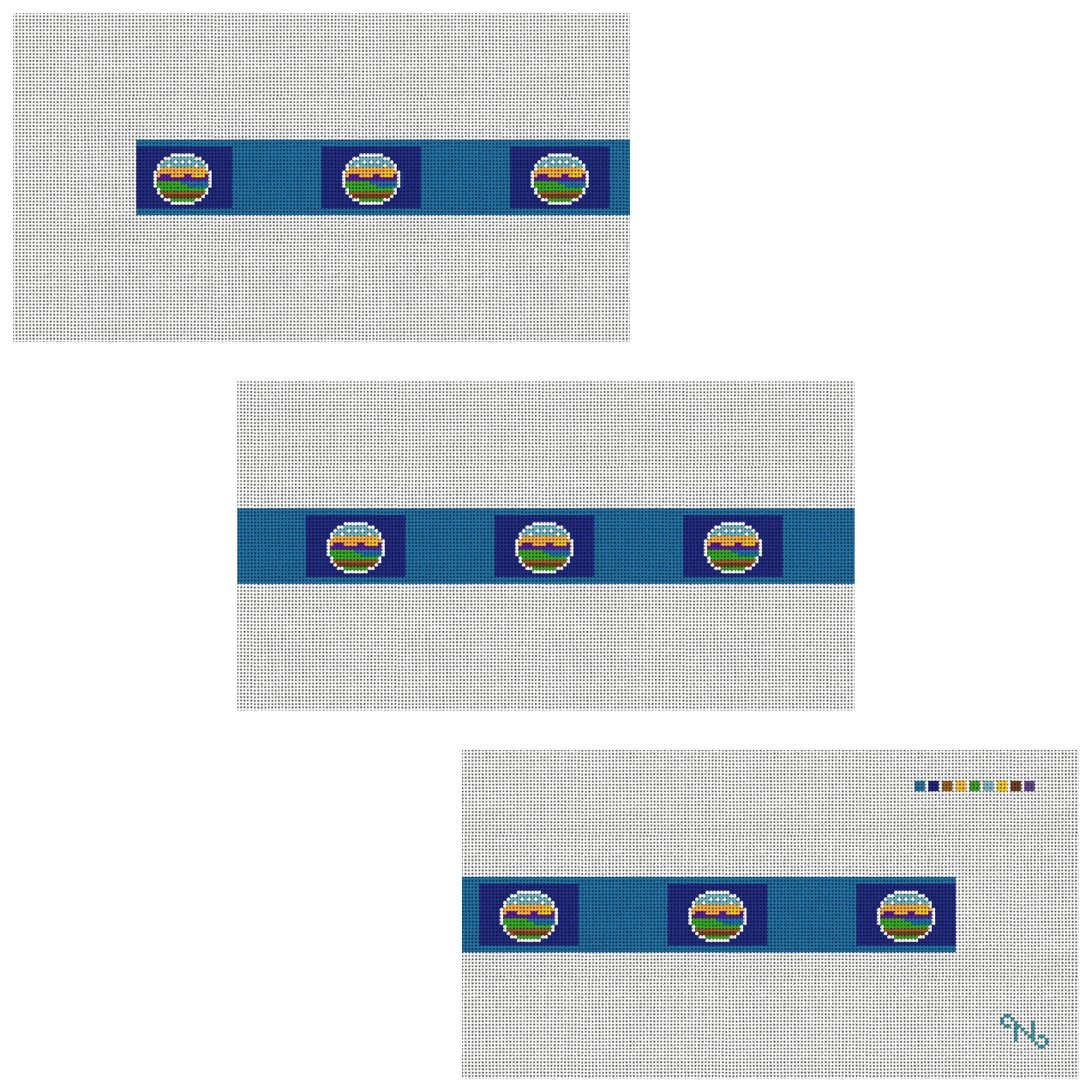 Kansas Flag Needlepoint Belt Kit