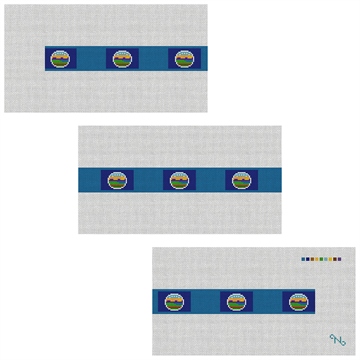 Kansas Flag Needlepoint Belt Kit