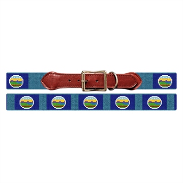 Kansas Flag Needlepoint Dog Collar
