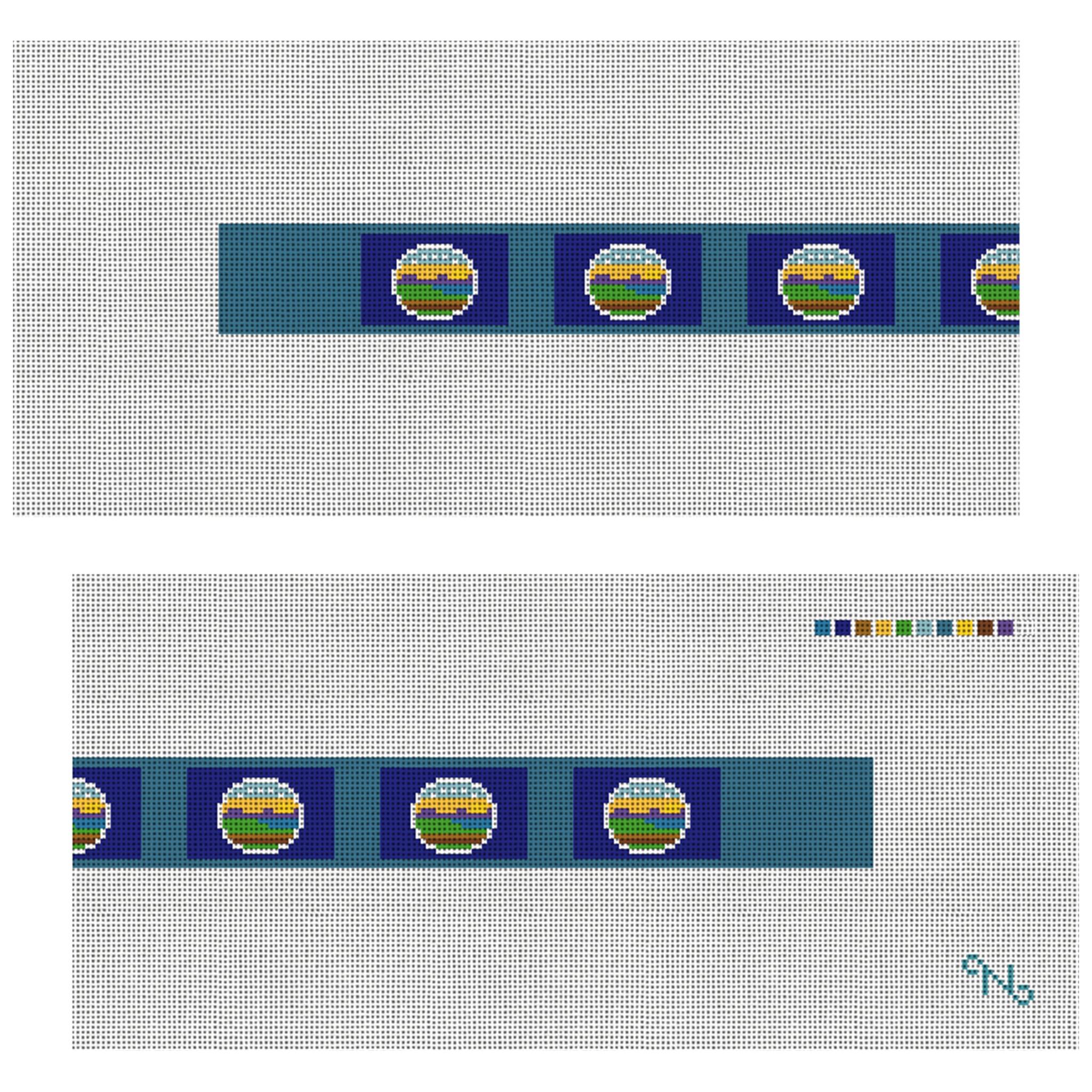 Kansas Flag Needlepoint Dog Collar Kit