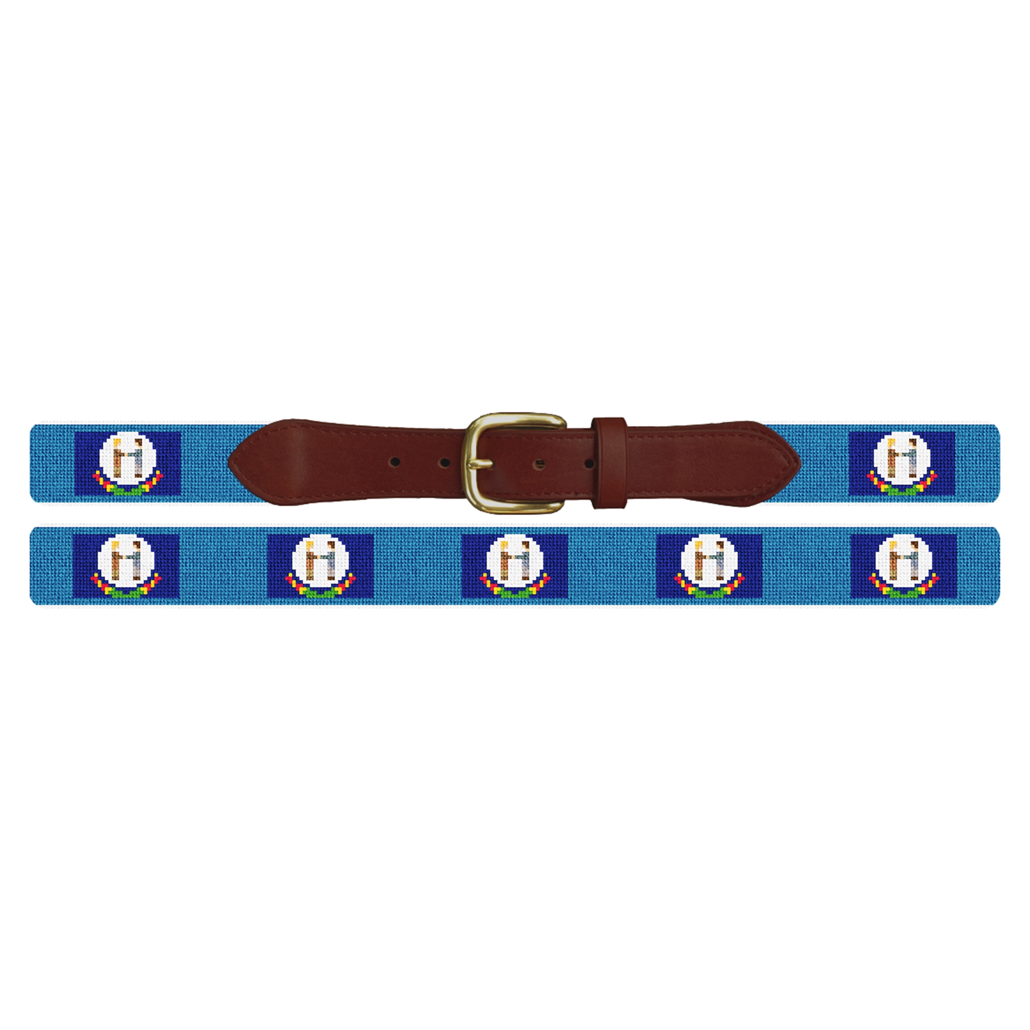 Kentucky Flag Needlepoint Belt