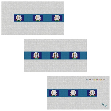 Kentucky Flag Needlepoint Belt Kit
