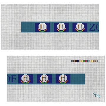 Kentucky Flag Needlepoint Dog Collar Kit