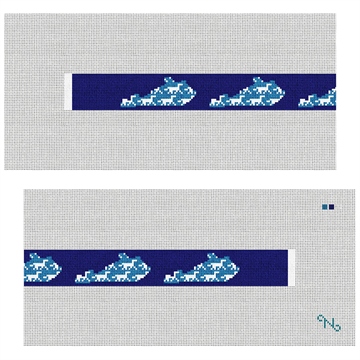 Kentucky State Needlepoint Dog Collar Kit Stitched Preview