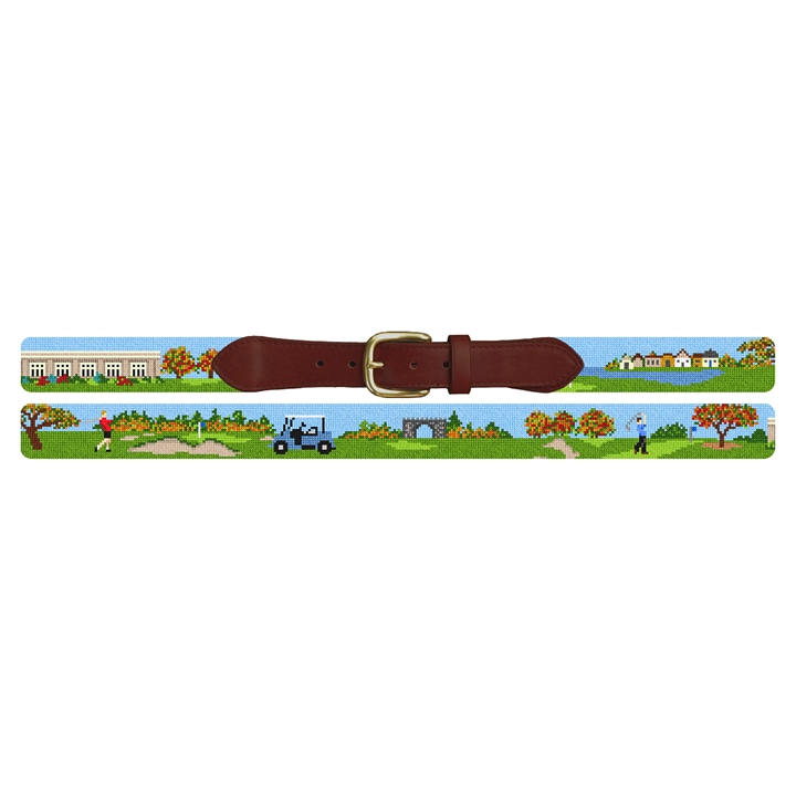 Kernwood Country Club Golf Course Needlepoint Belt