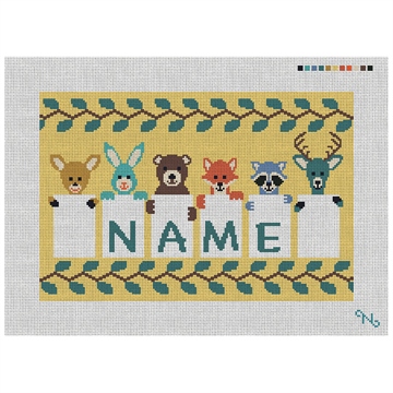 Kids Animal Needlepoint Pillow Kit