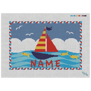 Kids Sailboat Needlepoint Kit