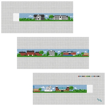 Kingston Rhode Island Needlepoint Belt Kit Stitched Preview