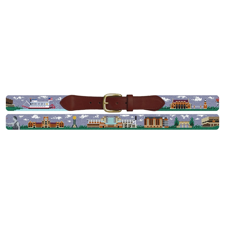 Knoxville Tennessee Landscape Needlepoint Belt