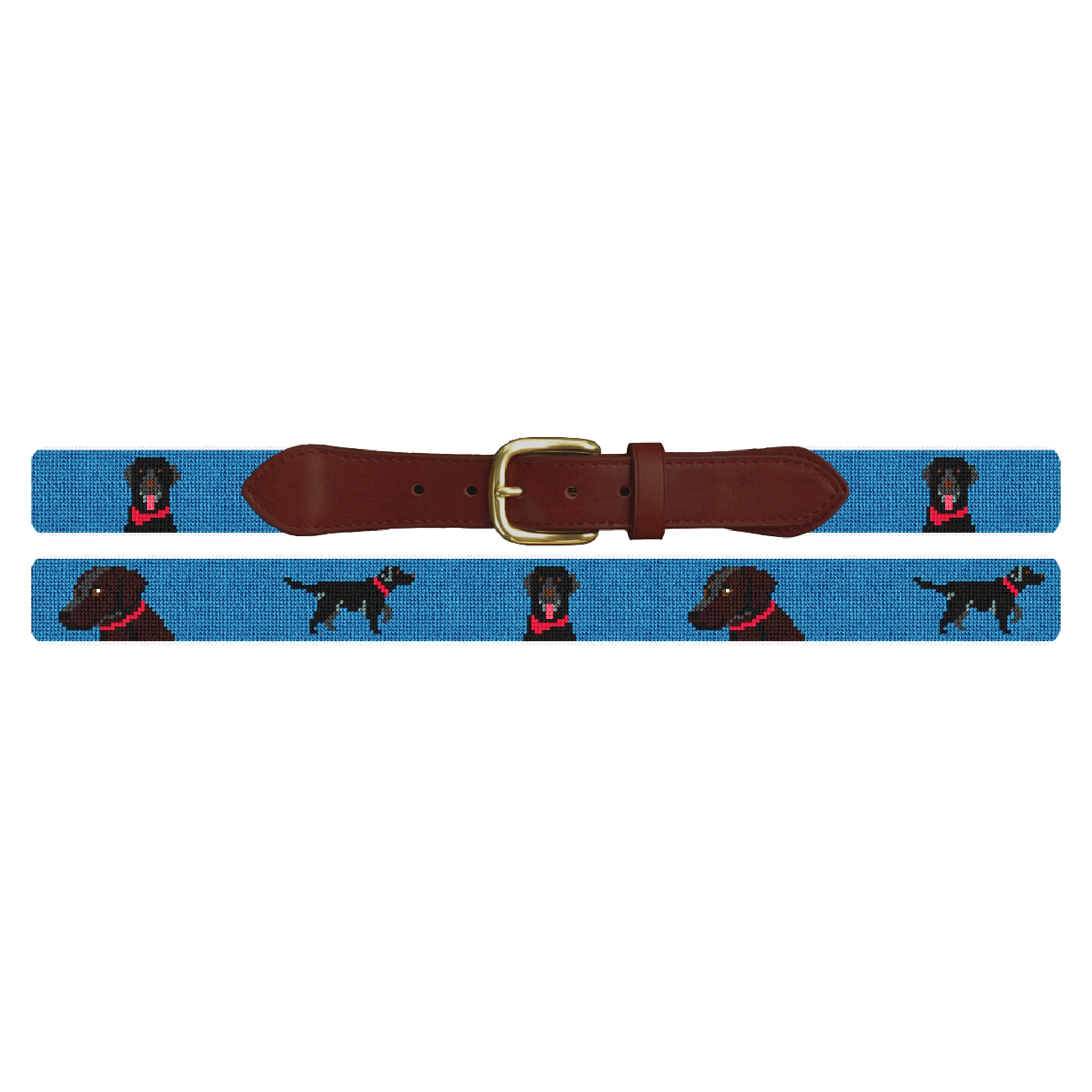 Labrador Retriever Needlepoint Belt