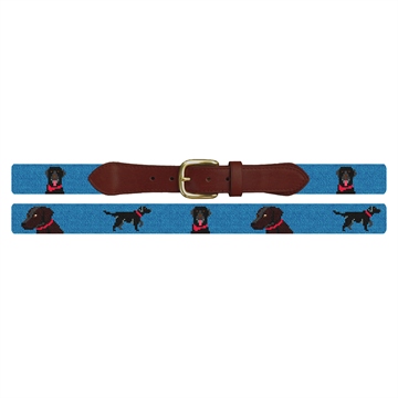 Labrador Retriever Needlepoint Belt