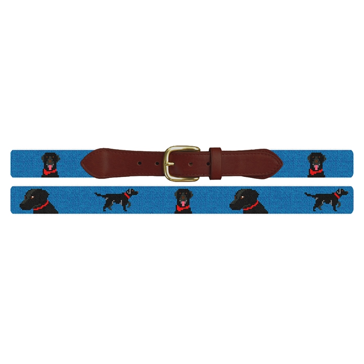 Labrador Retriever Needlepoint Belt