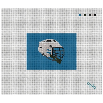 Lacrosse Helmet Needlepoint Card Wallet Kit