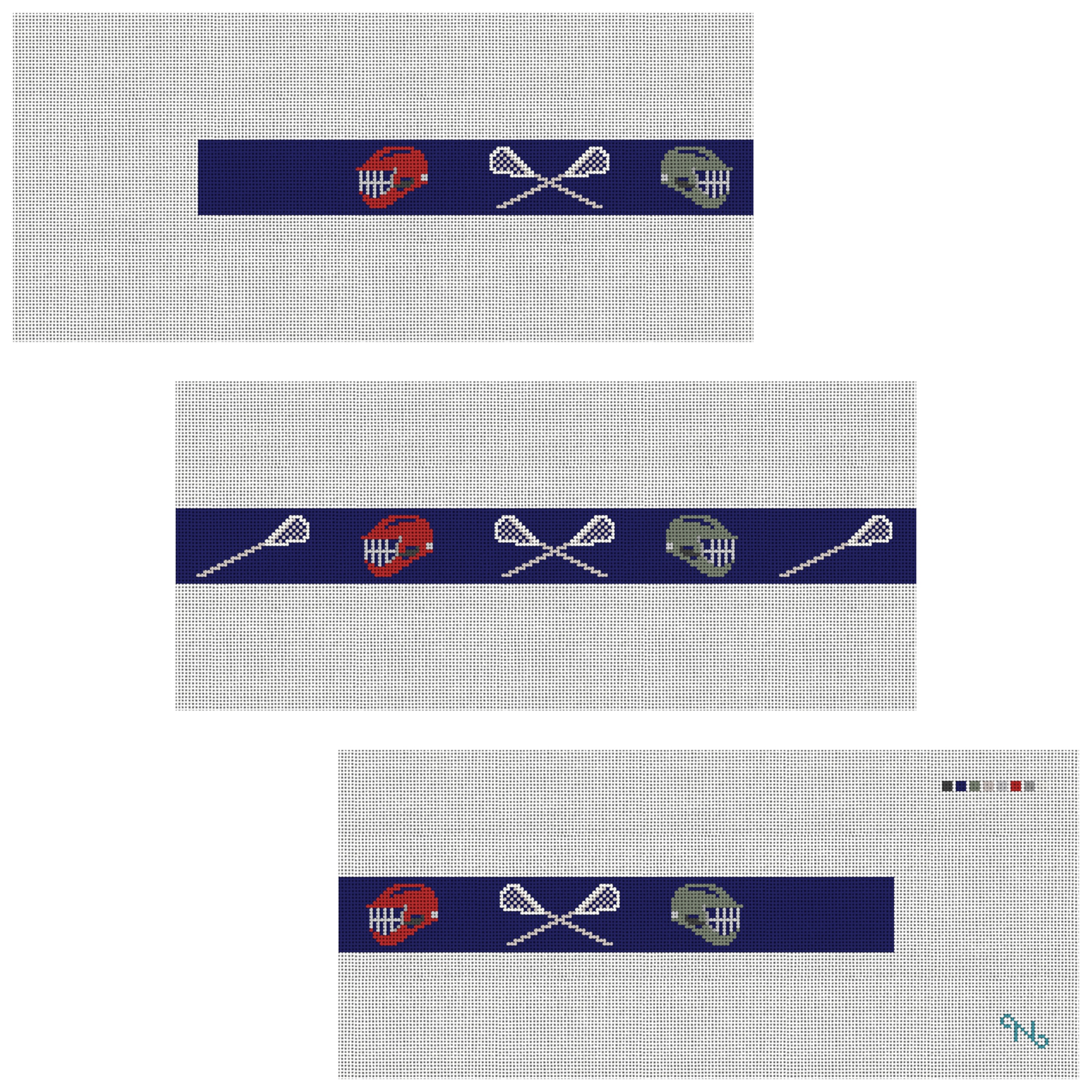 Lacrosse Needlepoint Belt Kit