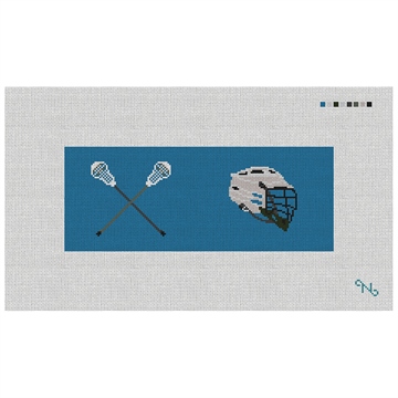 Lacrosse Needlepoint Wallet Kit