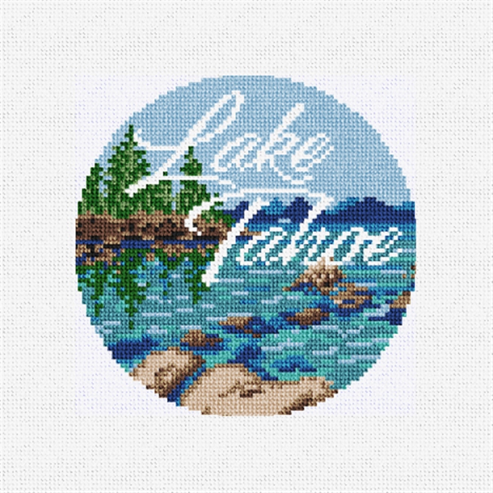 Lake Tahoe Needlepoint Ornament Kit