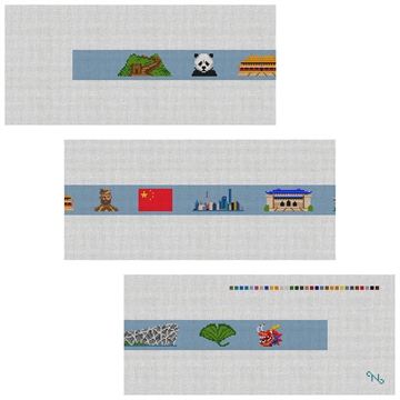 Landmarks of China Needlepoint Belt Kit