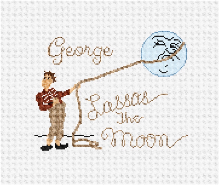 Lasso The Moon Needlepoint Pillow Kit