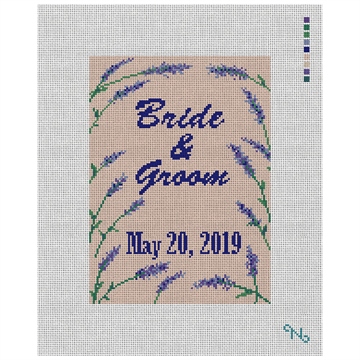 Lavender Wedding Needlepoint Kit