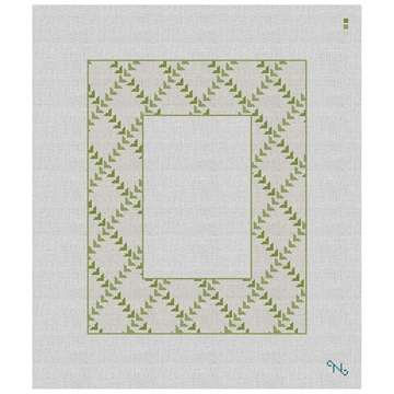 Leafy Trellis Picture Frame Needlepoint Kit
