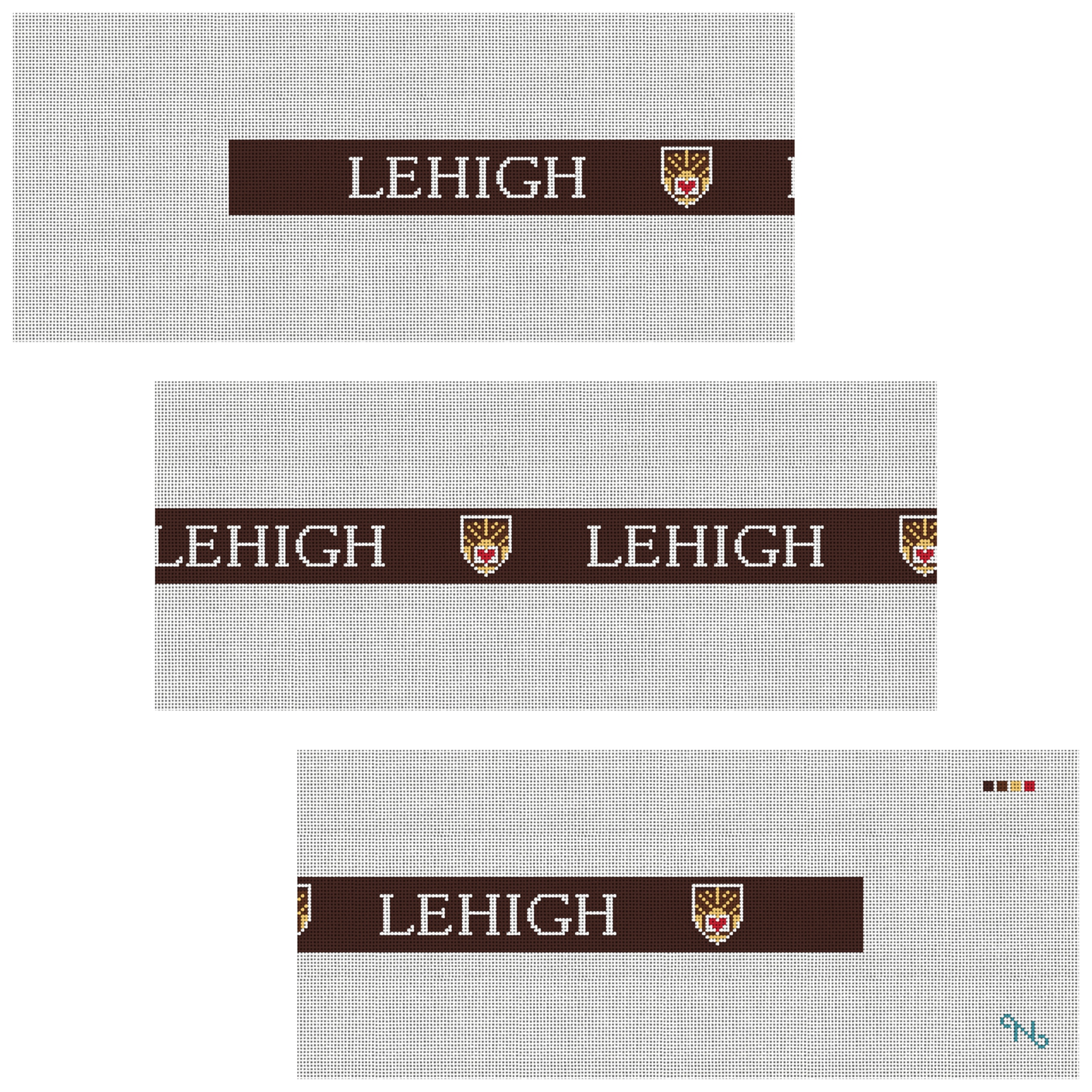 Lehigh University Crest Needlepoint Belt Kit
