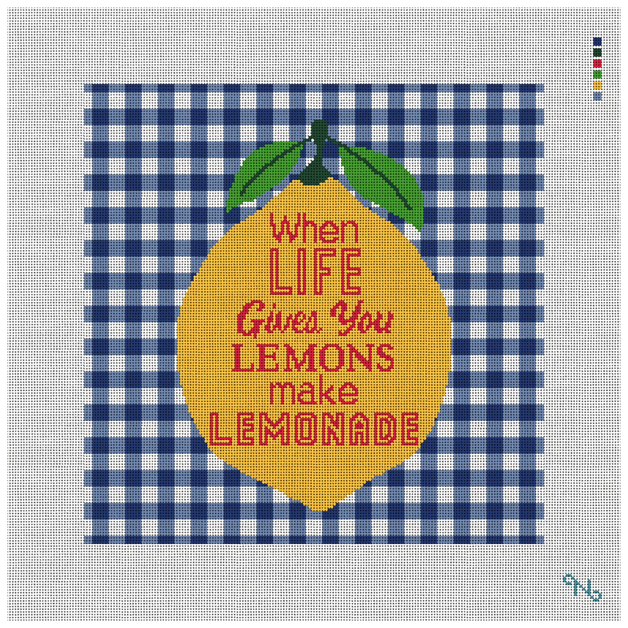 Lemons to Lemonade Needlepoint Kit