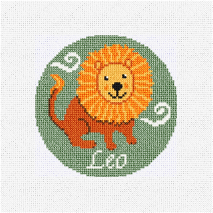 Leo The Lion Needlepoint Ornament Kit