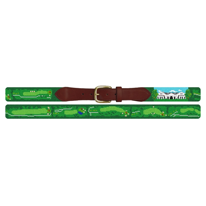 Lexington Kentucky Golf Course Needlepoint Belt 