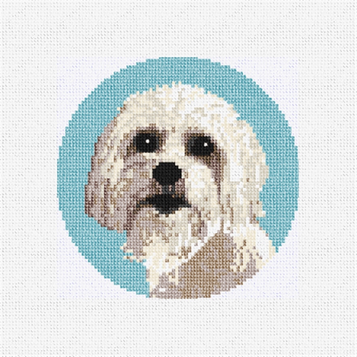 Lhasa Apso Needlepoint Ornament Kit