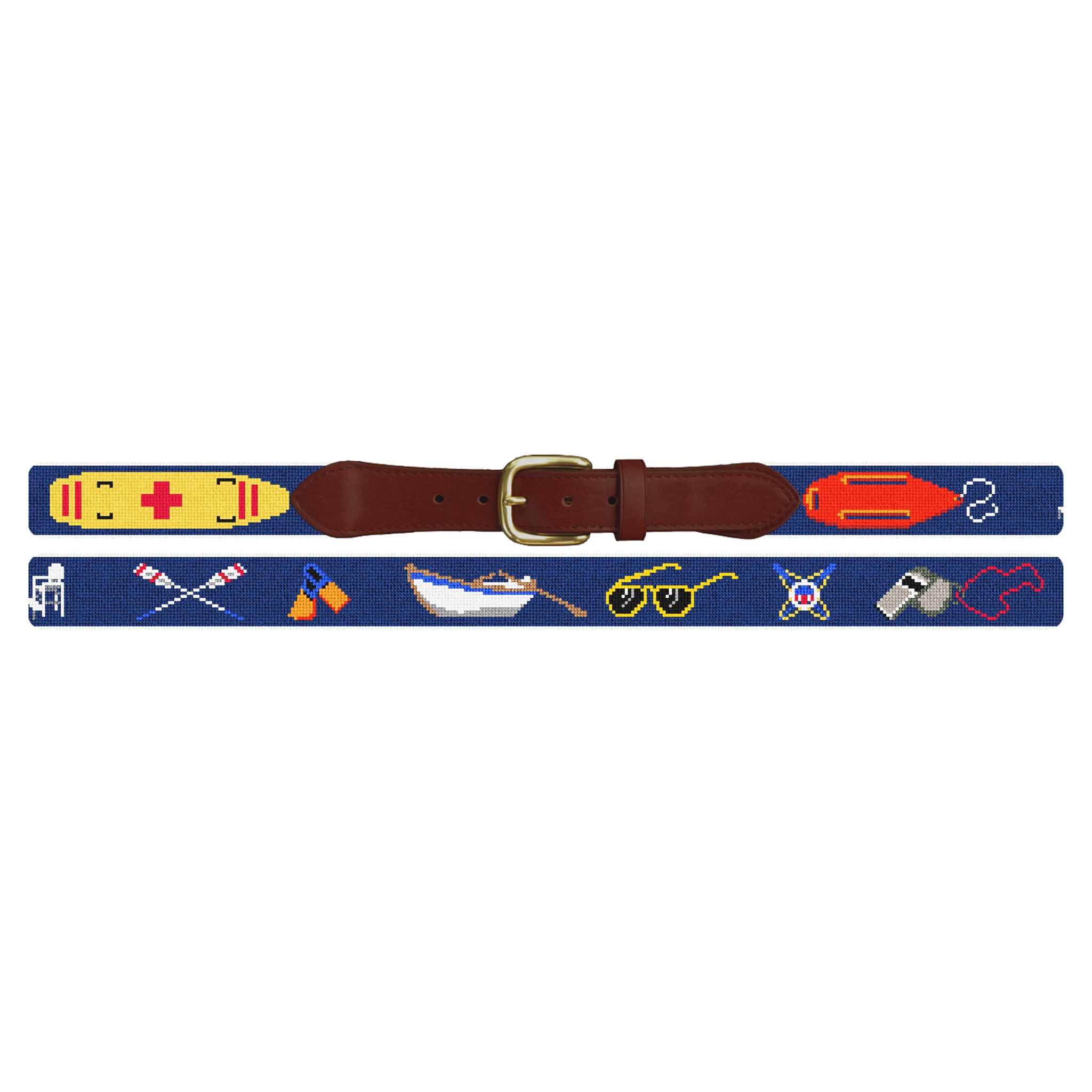 Lifeguard Needlepoint Belt
