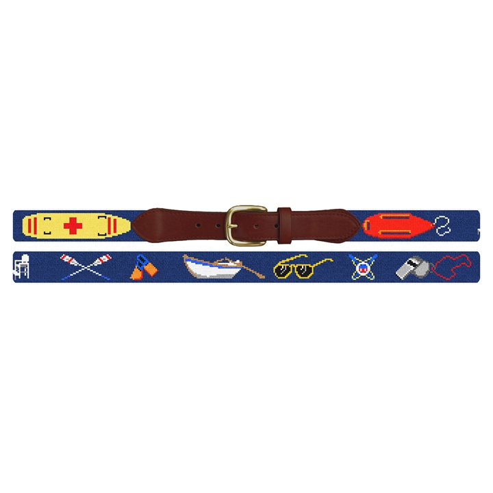 Lifeguard Needlepoint Belt