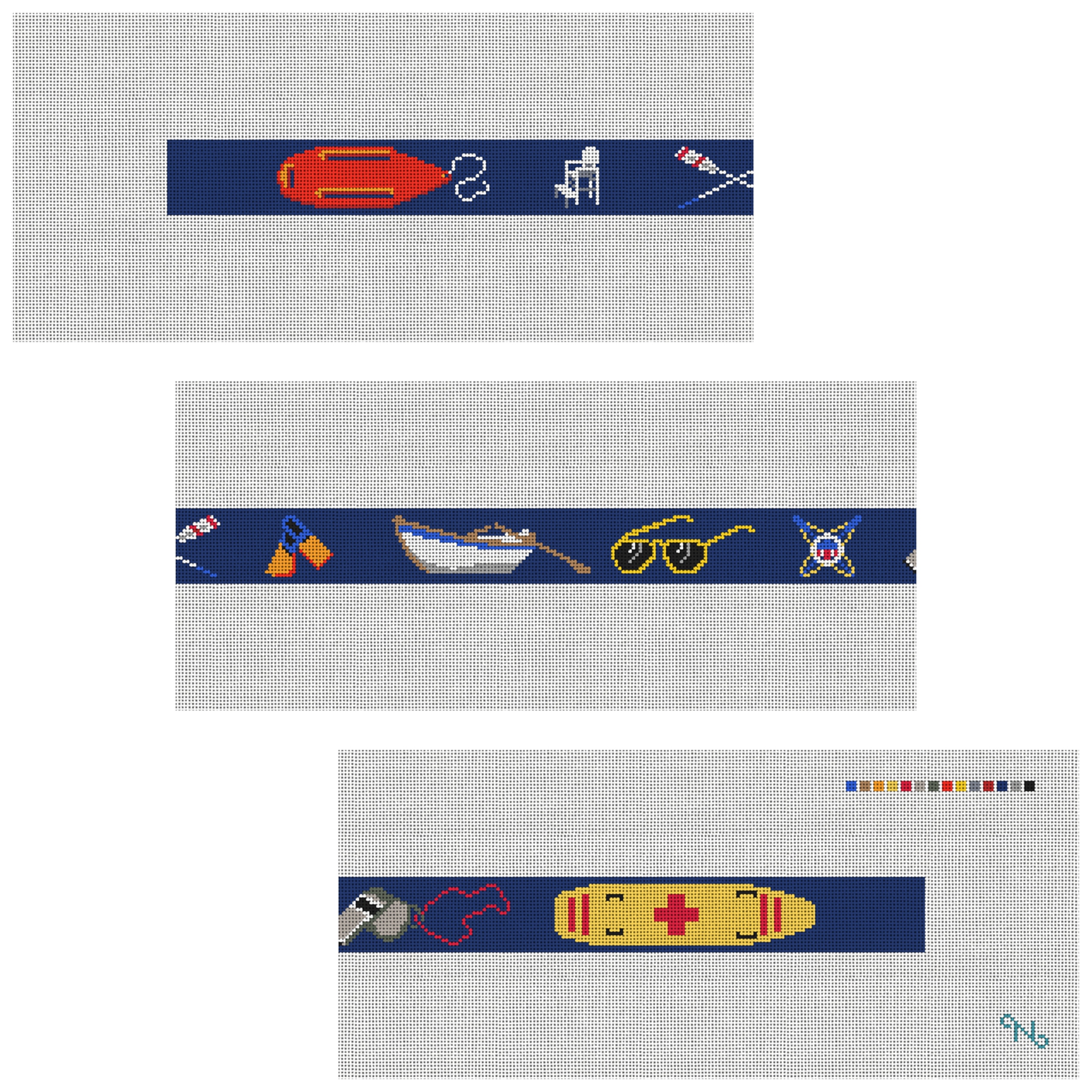 Lifeguard Needlepoint Belt Kit