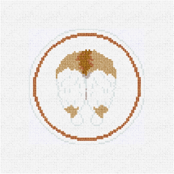 Light Brown Corgi Backside Needlepoint Kit