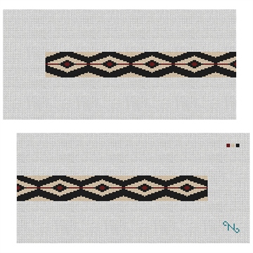 Linear Diamonds Needlepoint Dog Collar Kit